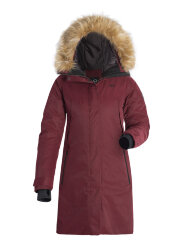 Куртка-парка утепленная удлиненная женская Элиста бордовый