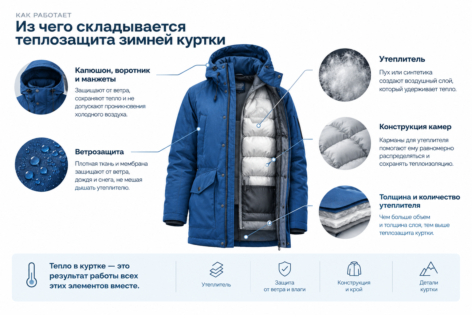 Какая зимняя куртка самая теплая: от чего зависит теплоизоляция