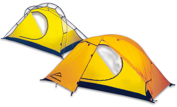 Палатка Normal Зеро 2 si/pu желтый