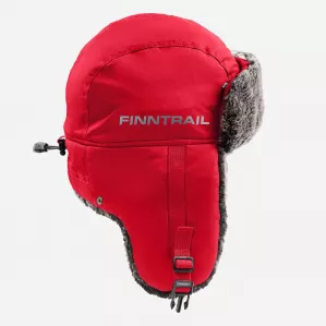 Мембранная шапка-ушанка Finntrail Terra red