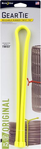 Гибкие стяжки (хомуты) Nite Ize Gear Tie - 24 желтый 2 шт 