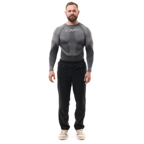 Флисовые брюки Dragonfly Man Black черные 
