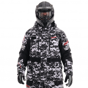Куртка снегоходная DragonFly Expedition camo-red