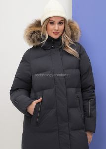 Женское пуховое пальто Technology of Comfort 2410 П графит