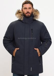 Мужской пуховик Technology of Comfort 5703 темно-синий