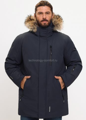 Мужской пуховик Technology of Comfort 5703 темно-синий 