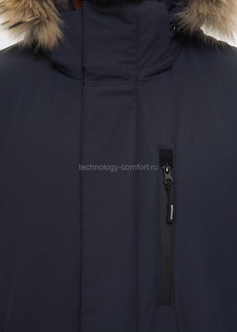 Мужской пуховик Technology of Comfort 5703 темно-синий 