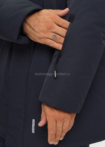 Мужской пуховик Technology of Comfort 5703 темно-синий 