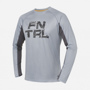 Рубашка лонгслив мужская FINNTRAIL WAVE grey с UV-защитой