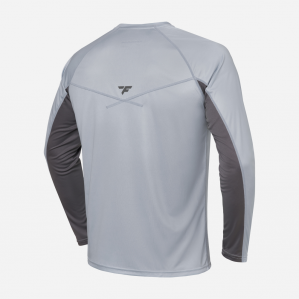 Рубашка лонгслив мужская FINNTRAIL WAVE grey с UV-защитой