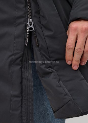 Мужской пуховик Technology of Comfort 5704 темно-серый 