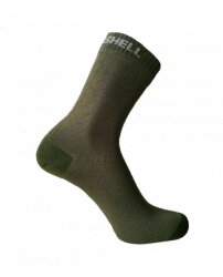Водонепроницаемые носки DexShell Ultra Thin Crew, зеленые/олива