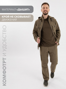 Костюм летний мужской Rosomaha "Путешественник" (оливковый)