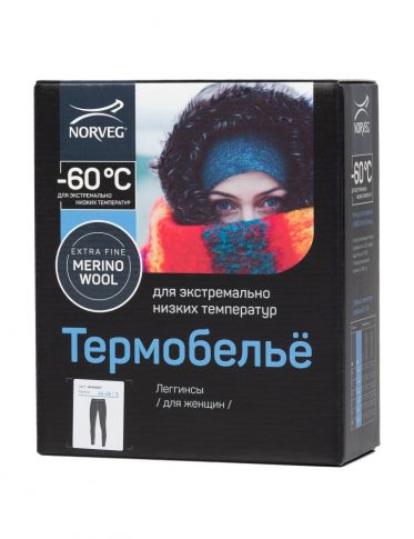 Термобелье женское NORVEG -60 низ антрацит 