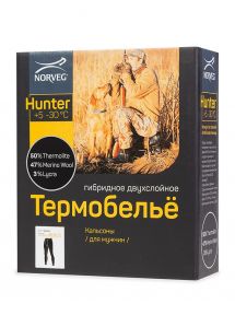 Термобелье мужское Norveg HUNTER низ черный