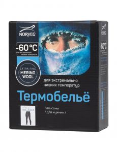 Термобелье мужское NORVEG -60 низ антрацит