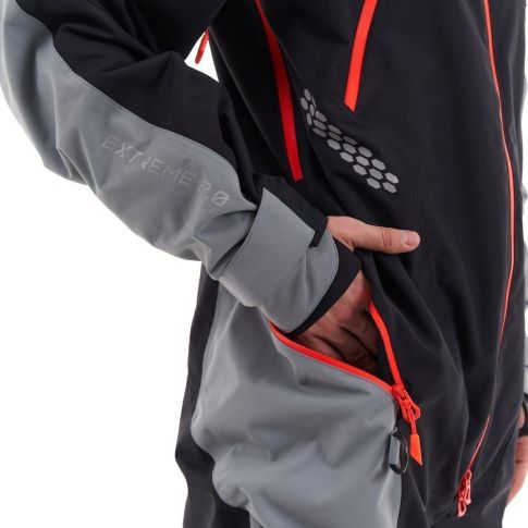 Комбинезон Dragonfly EXTREME 2.0 мужской Black - Red - Grey 100 