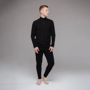 Термобелье мужское Следопыт Fleece Zip черный
