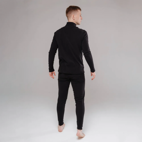 Термобелье мужское Следопыт Fleece Zip черный 