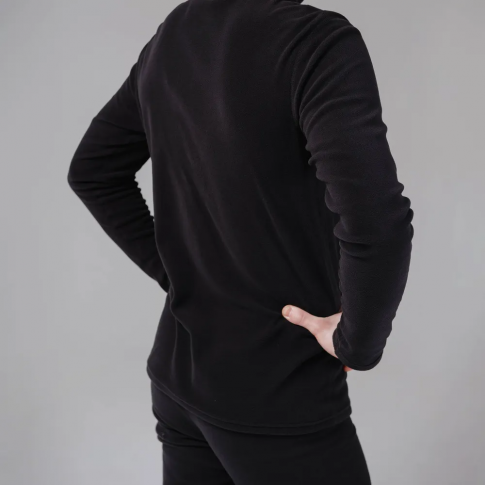 Термобелье мужское Следопыт Fleece Zip черный 