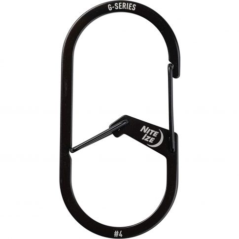 Карабин Nite Ize G-Biner #4 Dual Chamber Carabiner черный 