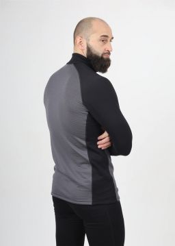 Термобелье мужское Сплав верх Active Polartec Power Grid L/S мод 2 черно-серая