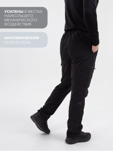 Брюки мужские Rosomaha Эльбрус на флисе черный 